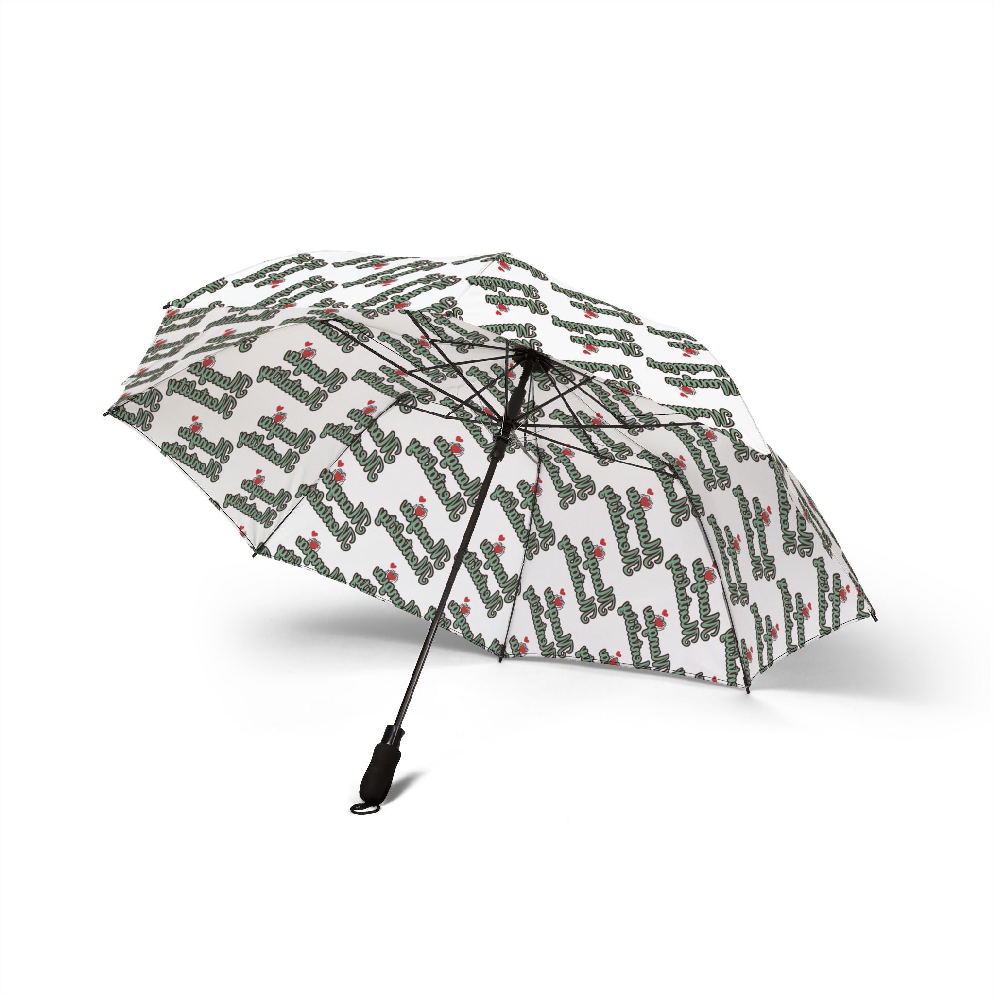 Cute Cactus Print Foldable Umbrella - Compact & Stylish Rain Gear
