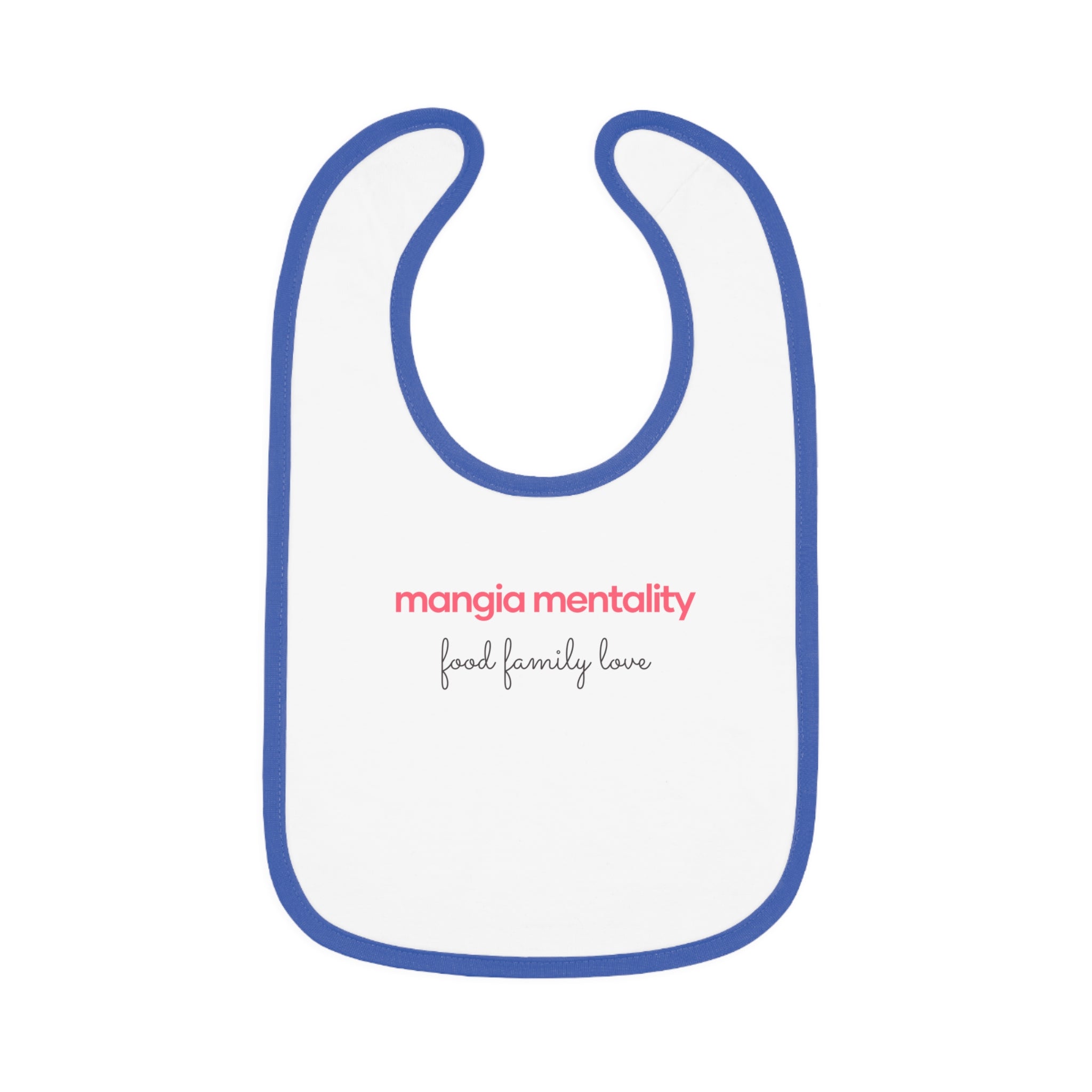 Baby Contrast Trim Jersey Bib
