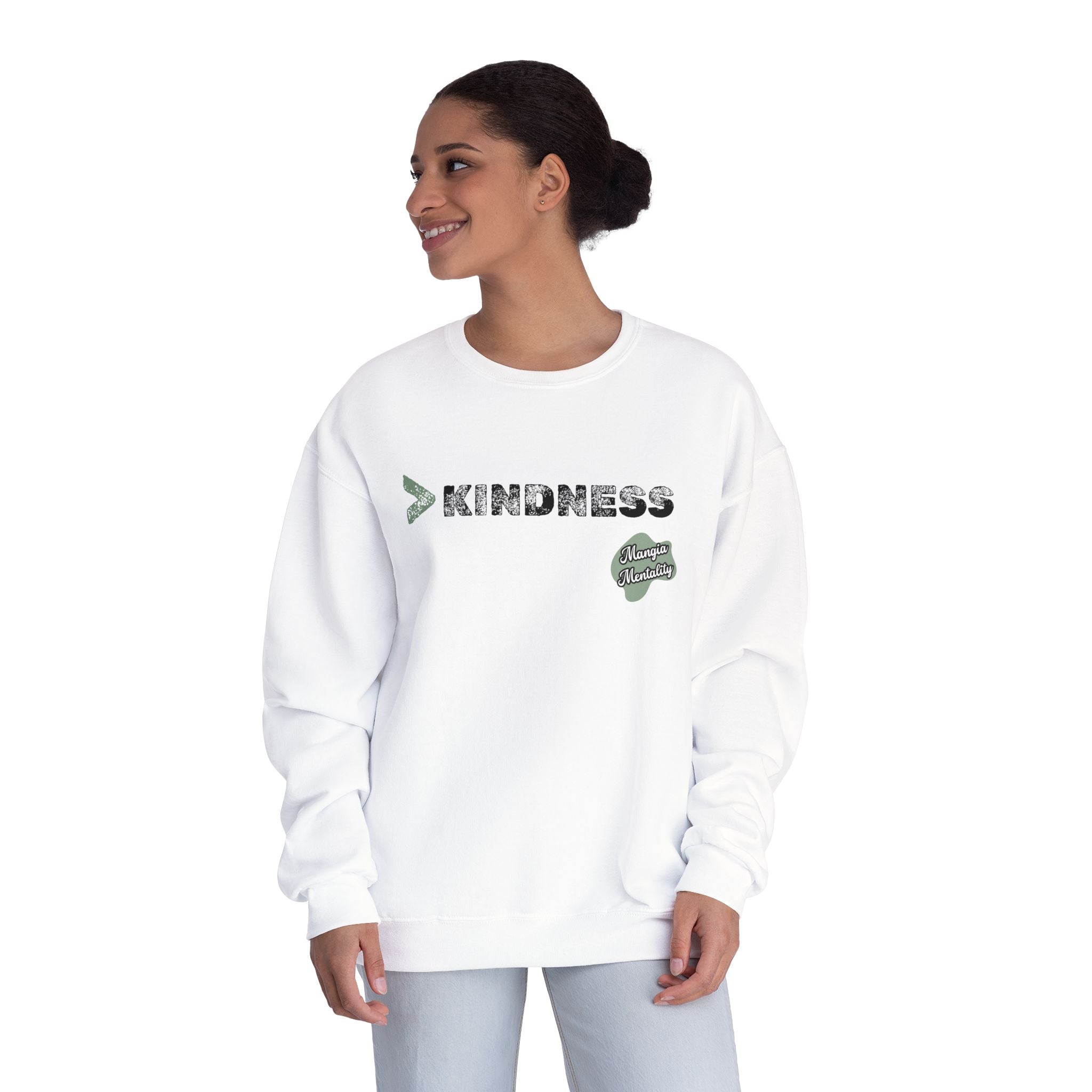 Unisex NuBlend® Crewneck Sweatshirt (Kindness White)