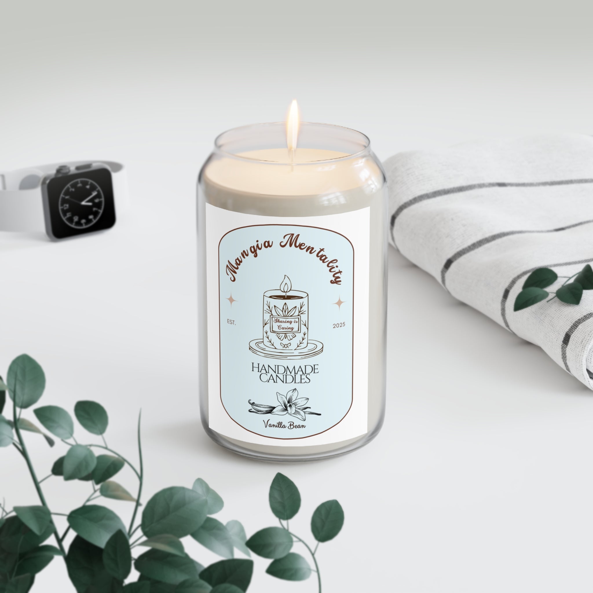Handmade Vanilla Scented Candle - 13.75oz for Relaxation and Home Decor